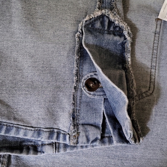 NWOT MacyMccoy (Australia) Wrap Style Assymetrical Denim Mini Skirt - Picture 11 of 12